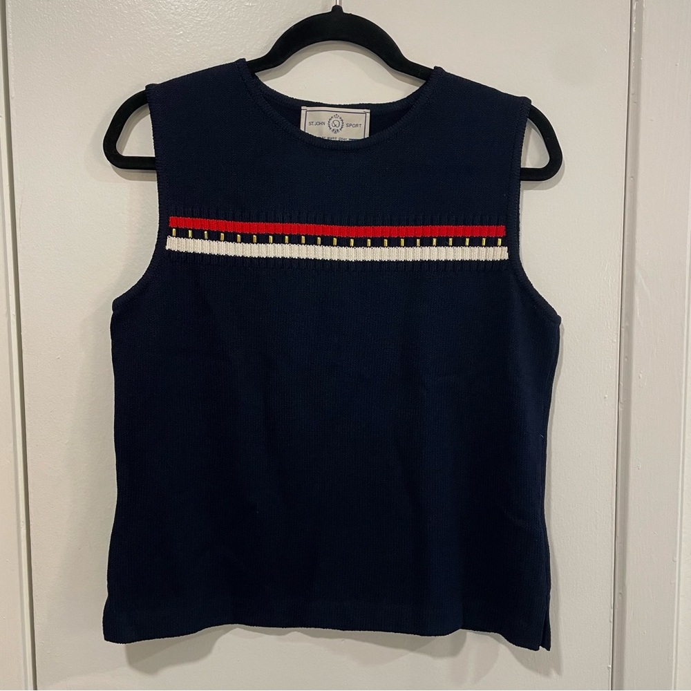 Vintage St John Sport sleeveless sweater